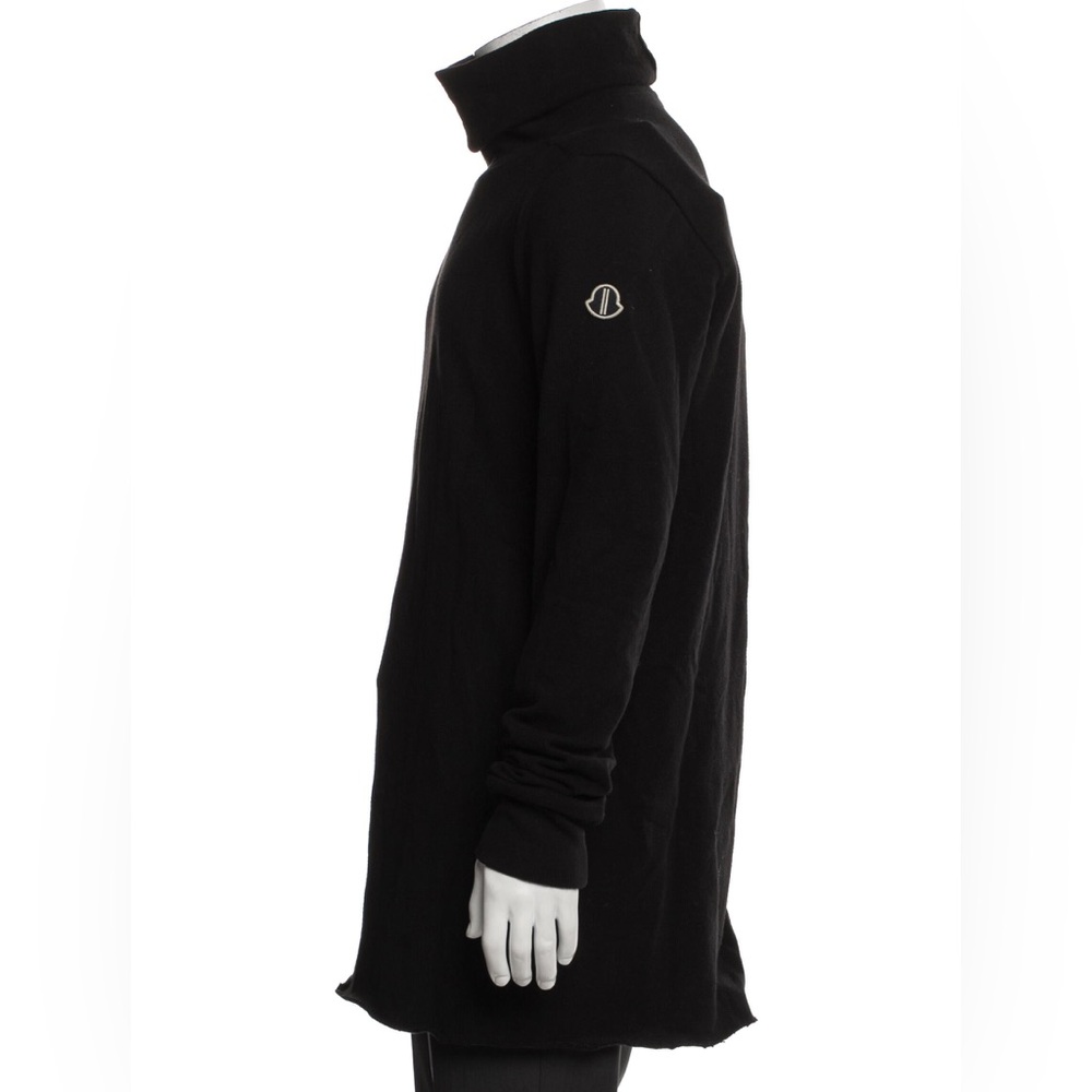 MONCLER X RICK OWENS LONG SLEEVE SURF T ORGANIC COTTON BLACK UNISEX SIZE XL NWT